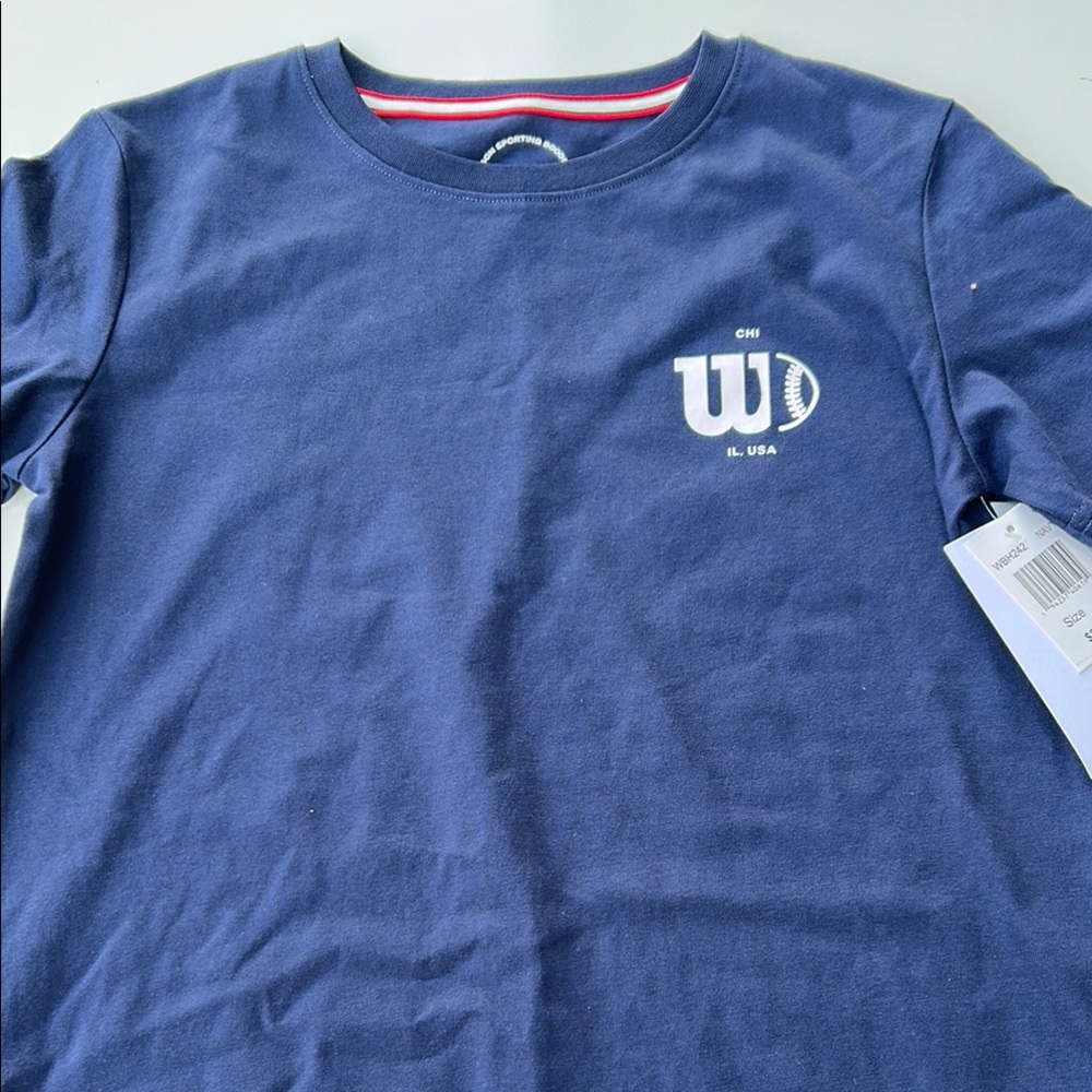 Wilson Navy Blue youth Tshirt Large